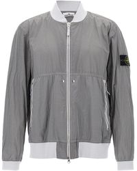 Stone Island - Bomber Nylon Metal Giacche Grigio-Uomo - Lyst