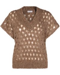 Brunello Cucinelli - Sweaters Light And Natural-Donna - Lyst