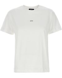 A.P.C. - Jade T Shirt Bianco - Lyst
