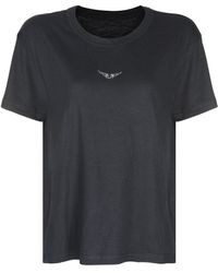 Zadig & Voltaire - T-Shirts And Polos Blacks And Greys-Donna - Lyst