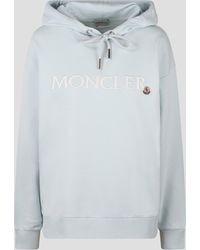 Moncler - Embroidered logo hoodie - Lyst