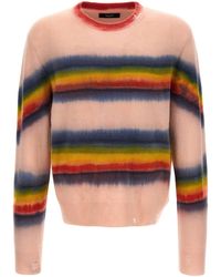 Amiri - Rainbow Tie Dye Sweater, Cardigans - Lyst