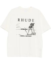 Rhude - Neutrals T-Shirts & Vests - Lyst