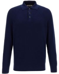 Brunello Cucinelli - Polo Sweater Maglioni Blu - Lyst