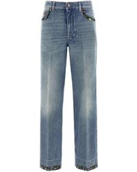 Valentino Garavani - Floral Jeans Blue - Lyst
