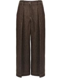 Brunello Cucinelli - 'A-Line Pleated' Pants - Lyst