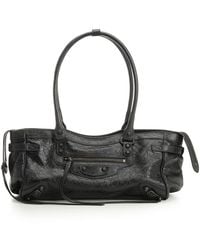 Balenciaga - East West Leather Shoulder Bag - Lyst