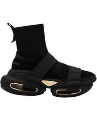 Balmain B-bold High Top Sneakers - Black