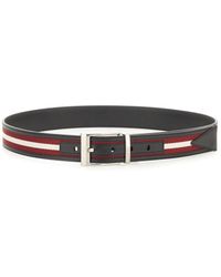 Bally - Cintura Shiffie in pelle nera - Lyst