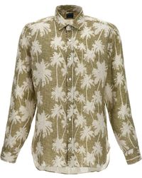 Barba Napoli - Printed Palm Shirt Shirt, Blouse - Lyst