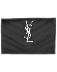 Saint Laurent - Envelope Wallet Cassandre Small - Lyst
