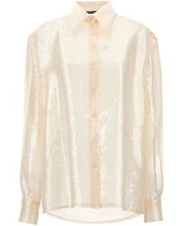 Alberta Ferretti - Sequin Shirt Shirt, Blouse - Lyst