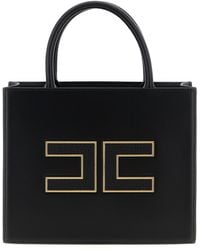 Elisabetta Franchi - Tote Borse A Mano Nero-Donna - Lyst