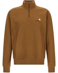 Carhartt - Half Zip American Script Sweat Sweatshirt - Lyst