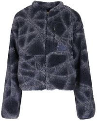 The North Face - Full-zip Fleece Extreme Knitwear Blue - Lyst