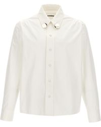 Jil Sander - Jewel Detail Shirt Camicie Bianco - Lyst