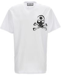 Philipp Plein - Gothic Plein T Shirt Bianco/Nero - Lyst