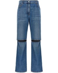 JW Anderson - Cut-Out Jeans Blu - Lyst