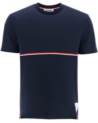 Thom Browne - T-shirt With Tricolor Pocket - Lyst