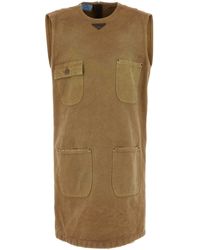 Prada - Cotton Mini Dress - Lyst