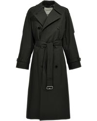 Burberry - Long Trench Coat Trench E Impermeabili Nero - Lyst