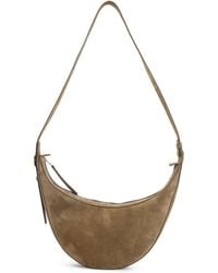 KHAITE - Mud Suede Calfskin Leather Augustina Small Crossbody Bag-Donna - Lyst