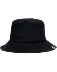 Maison Mihara Yasuhiro - Bucket Hat With Used Effect Cappelli Nero - Lyst