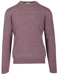 Ballantyne - Crew Neck Sweater Knitwear Violet - Lyst