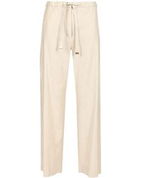 Max Mara - Linen Drawstring Trousers - Lyst