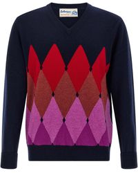 Ballantyne - Argyle Pattern Sweater Sweaters And Cardigans - Lyst