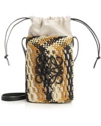 Loewe - Square Pocket Crossbody Bags - Lyst