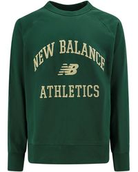 New Balance - Cotton T-shirt With Embroidered Logo - Lyst