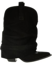 R13 - Chunky Cowboy Boots, Ankle Boots - Lyst
