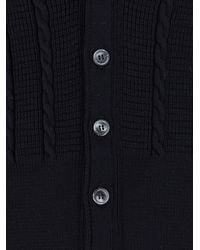 Thom Browne - Cable Stitch Relaxed V Neck Cardigan In - Lyst