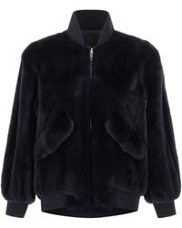 Blancha - Bomber Fur Blue - Lyst
