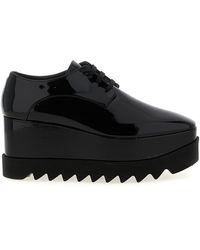Stella McCartney - Monocrome Elyse Zeppe Nero-Donna - Lyst