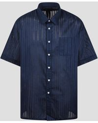 Givenchy - Striped Cotton Voile Shirt - Lyst