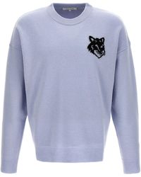 Maison Kitsuné - 'Fox Head' Sweater - Lyst