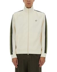 Fred Perry - Track Jacket With Contrasting Webbing - Lyst