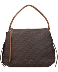 Michael Kors Kenly Large pocket crossbody brown acrorn with modshots 