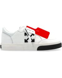 Off-White c/o Virgil Abloh - Off- New Low Vulcanized Leather Sneaker-Donna - Lyst