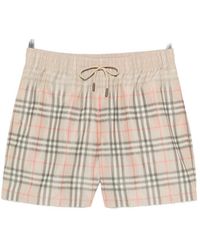 Burberry - Beachwear Neutral, Gray - Lyst