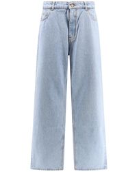 Etro - Jeans in cotone con ricamo Pegaso posteriore - Lyst