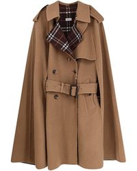 Burberry - Belmont Virgin Wool Cape - Lyst