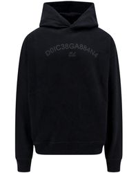 Dolce & Gabbana - Cotton Sweatshirt With Frontal Logo - Lyst