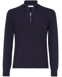 Brunello Cucinelli - Zip-Up Sweater - Lyst