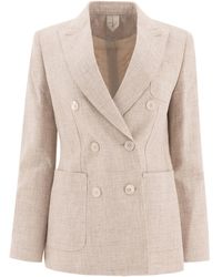 Max Mara - Double-Breasted Blazer - Lyst