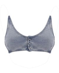 Y. Project - Y Project Invisible Strap Crop Top With Spaghetti - Lyst