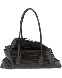 The Attico - La Passeggiata Small Borse A Spalla E Tracolla Marrone-Donna - Lyst