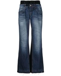 GUDU - Denim High-Waisted Trousers - Lyst